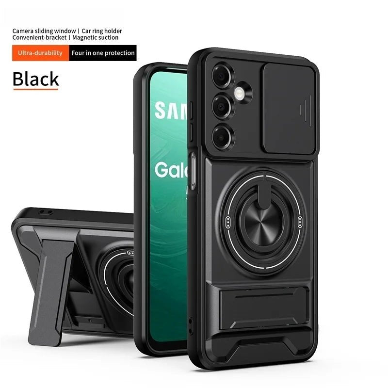 ArmourGrip Samsung Galaxy Magnetic Ring Armor Shockproof Kickstand A - Series Case - The Armour Case