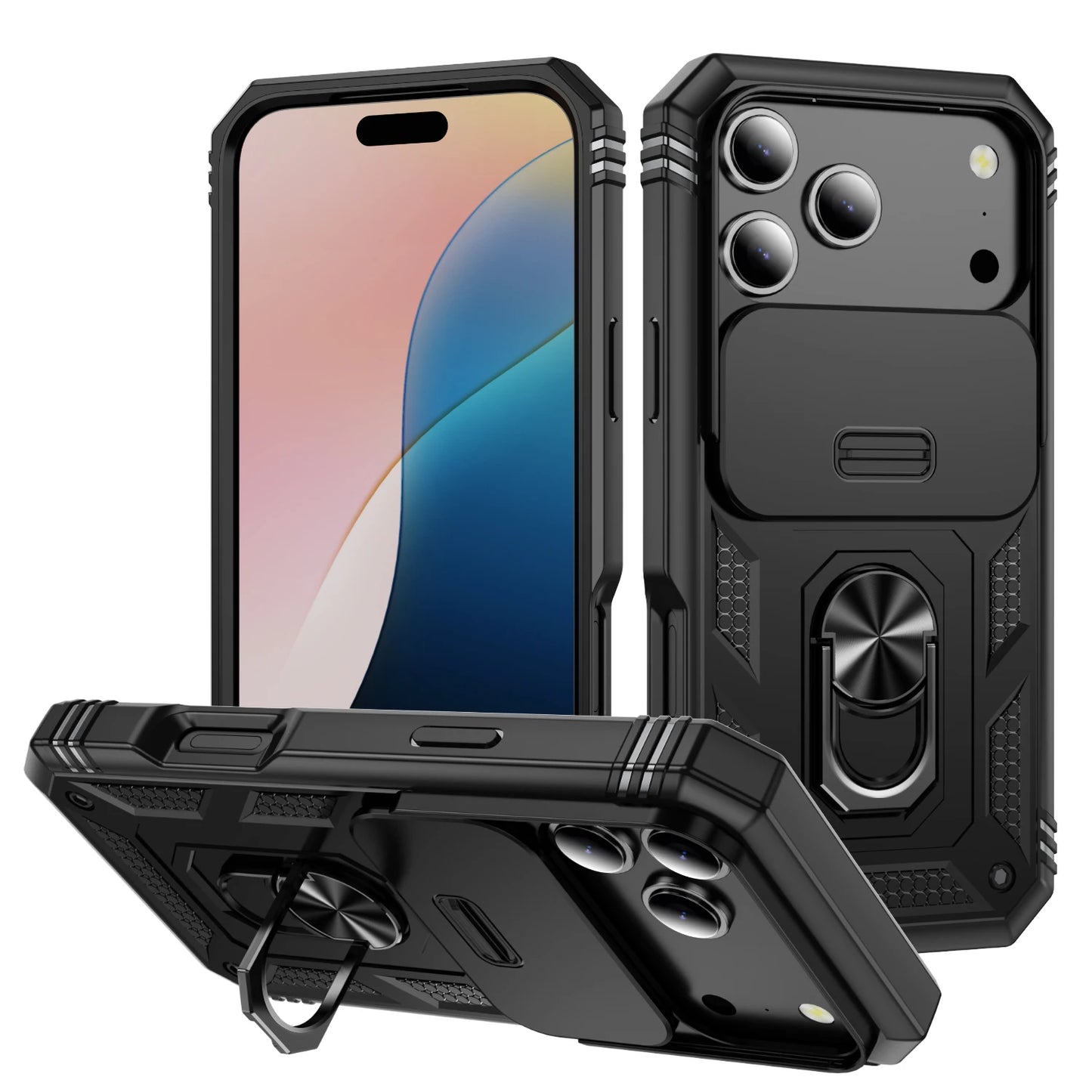 Titan Rugged Sliding Camera Kickstand Case For iPhone Protection Series Max