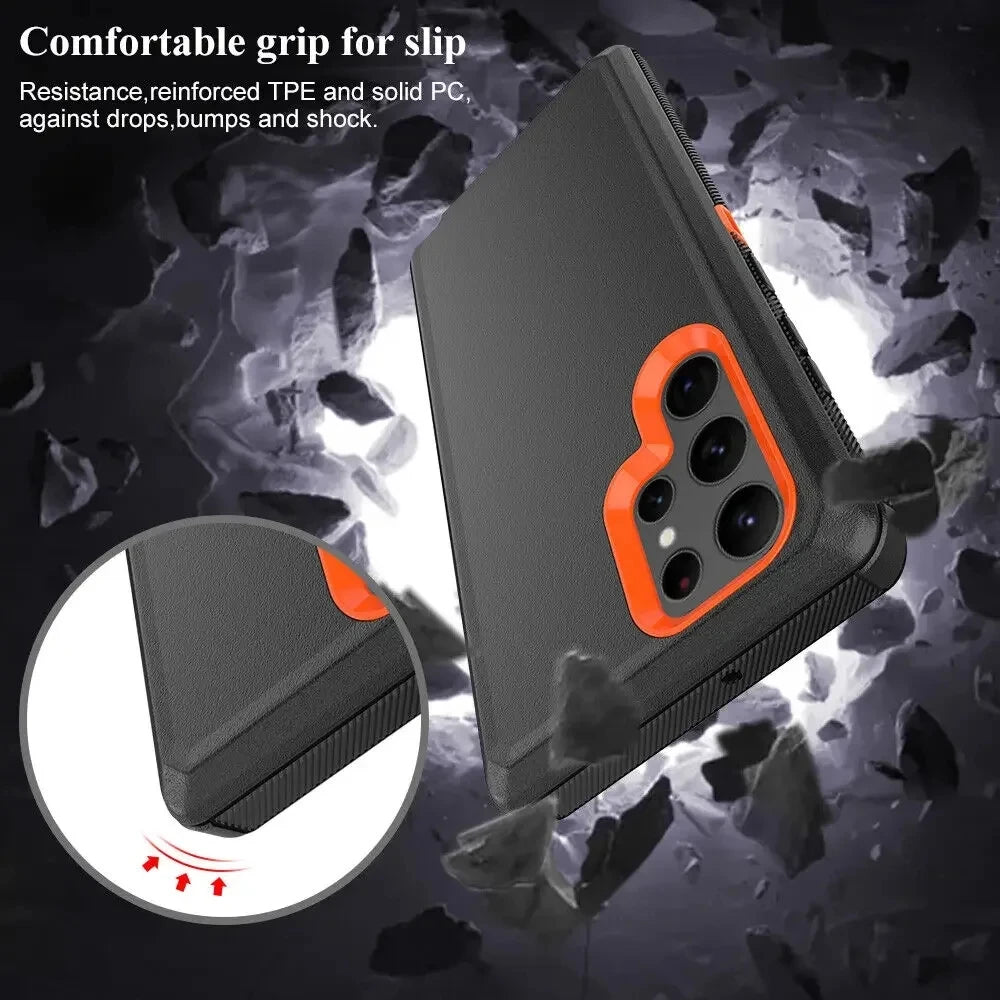 Ultimate 3-in-1 Heavy Duty Magnetic Rugged Armor Samsung Galaxy Case Defender