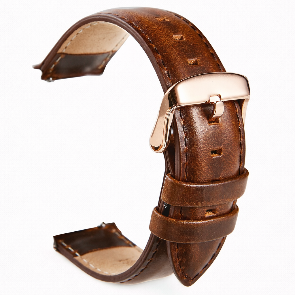 HeritageCraft Genuine Leather Quick Release Watch Strap