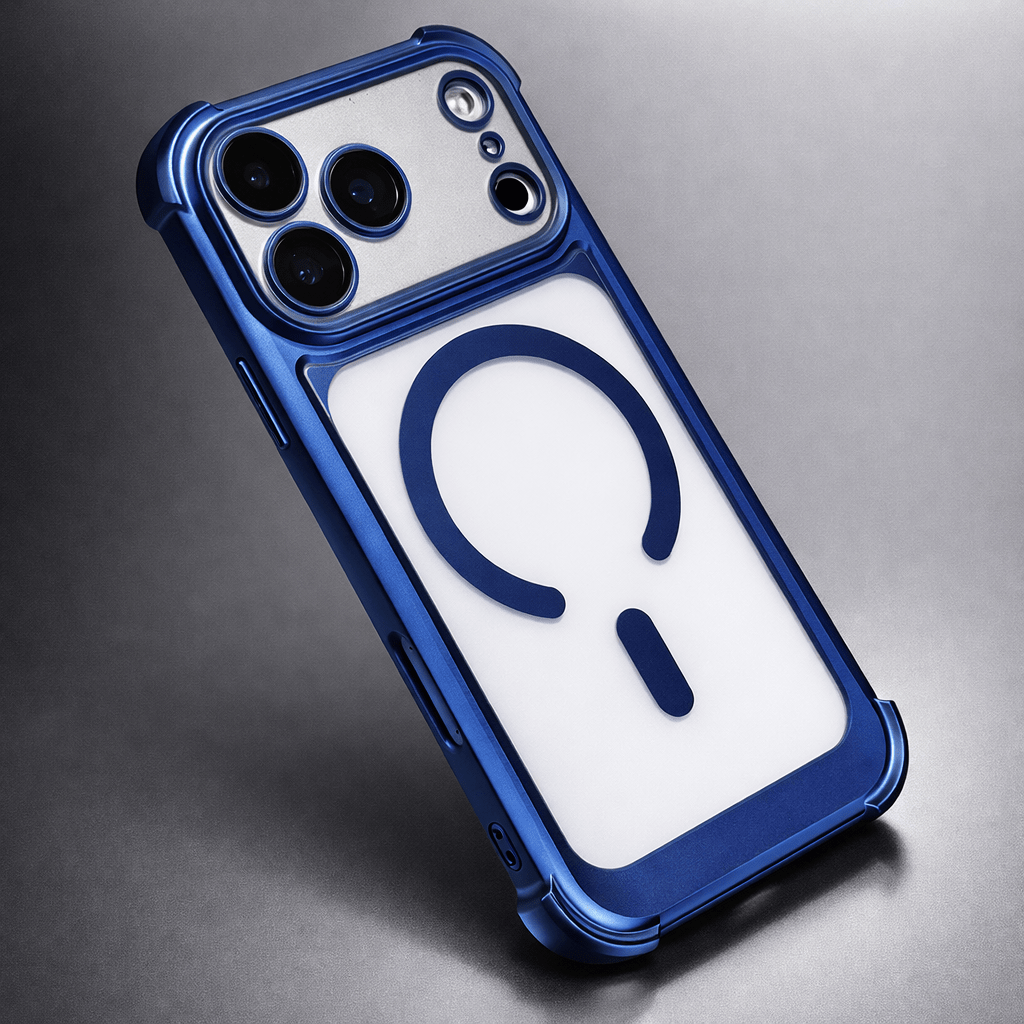 MagnaGuard Magnetic Armor Protection Case – MagSafe Charging Ring, Raised Camera Bezel, Shockproof Bumper - The Armour Case