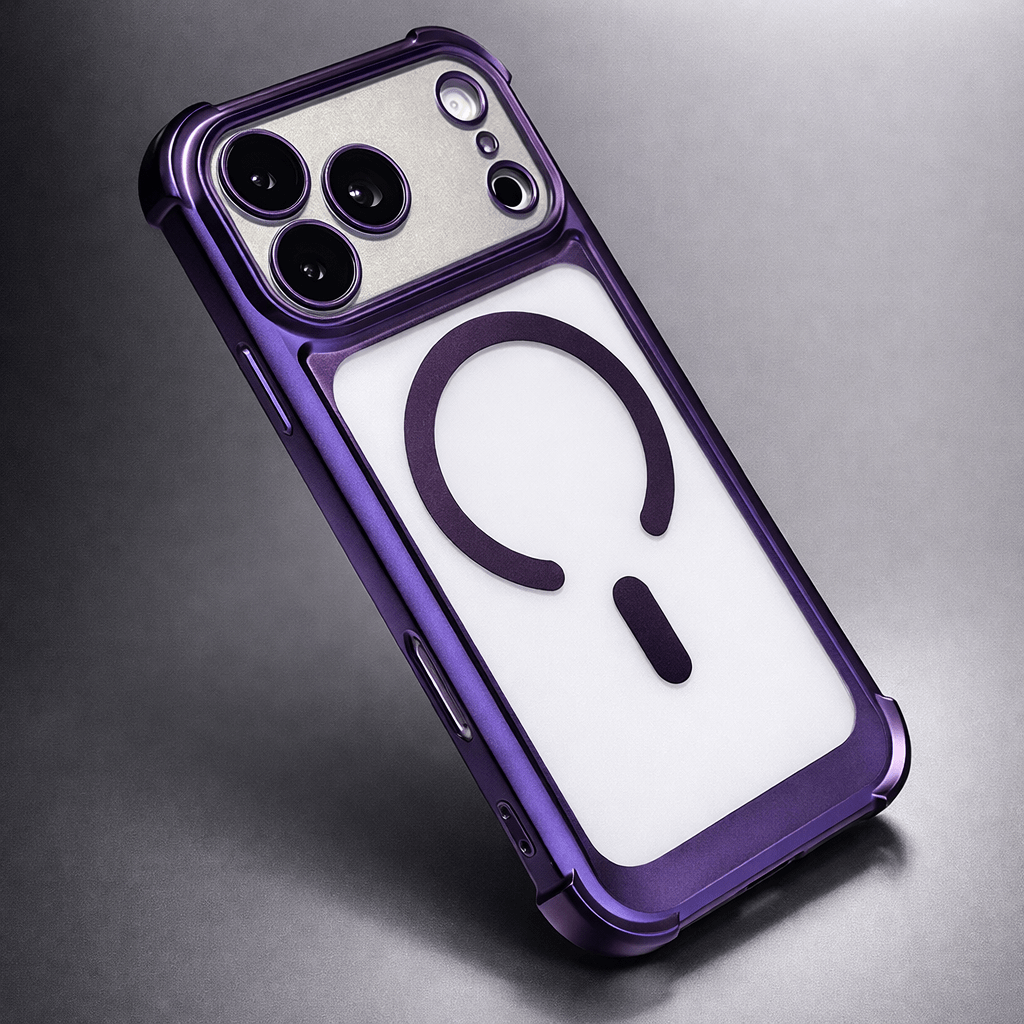 MagnaGuard Magnetic Armor Protection Case – MagSafe Charging Ring, Raised Camera Bezel, Shockproof Bumper - The Armour Case