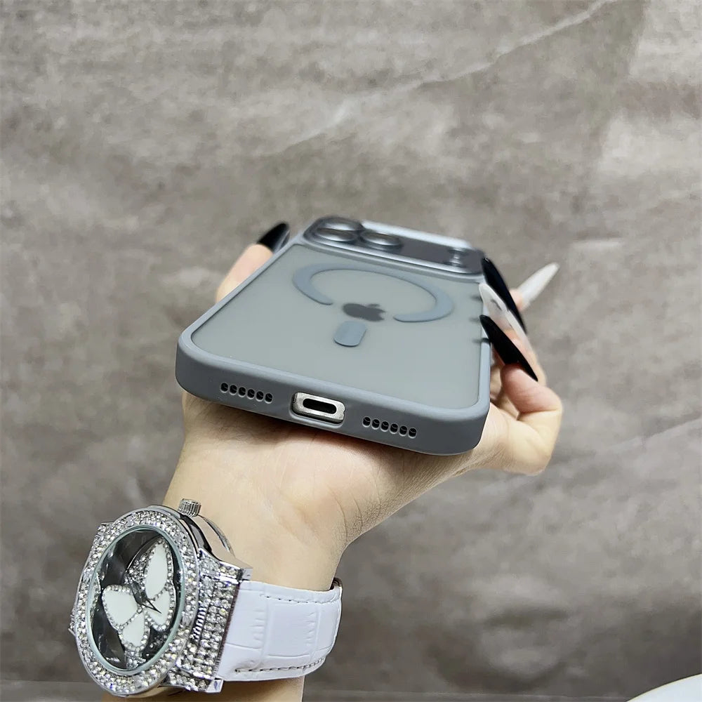 Translucent Matte Wireless Charging iPhone Protection Case