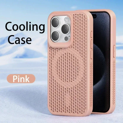 Premium Cooling Heat-Dissipation Magnetic Phone Case for iPhone – With Anti-Scratch Protection