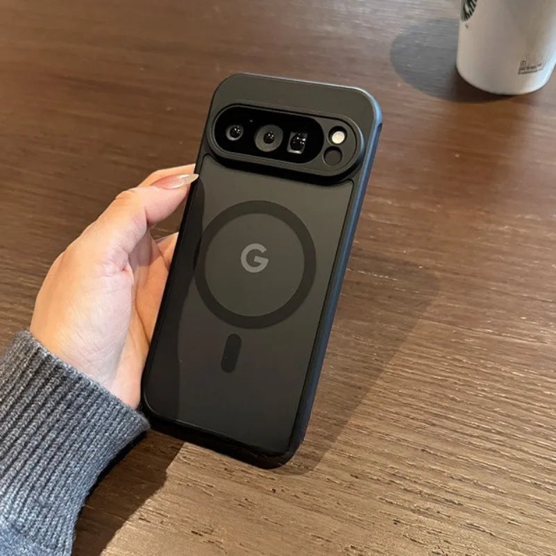 Matte Clear Magnetic Armor Case For Google Pixel Pro Shockproof