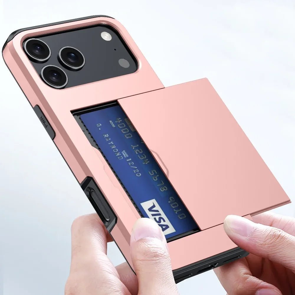 ArmourShield Magnetic Wallet Armor Shockproof Card Holder for iPhone Case - The Armour Case