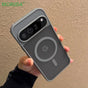 The Armour Case Phone case with Google logo held by a hand against a beige background