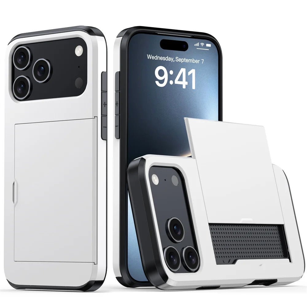ArmourShield Magnetic Wallet Armor Shockproof Card Holder for iPhone Case - The Armour Case