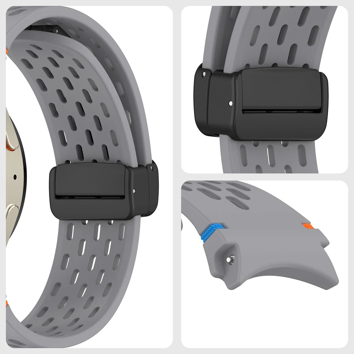 AeroFlex Magnetic Silicone Samsung Watch Band – Breathable Sport Fit