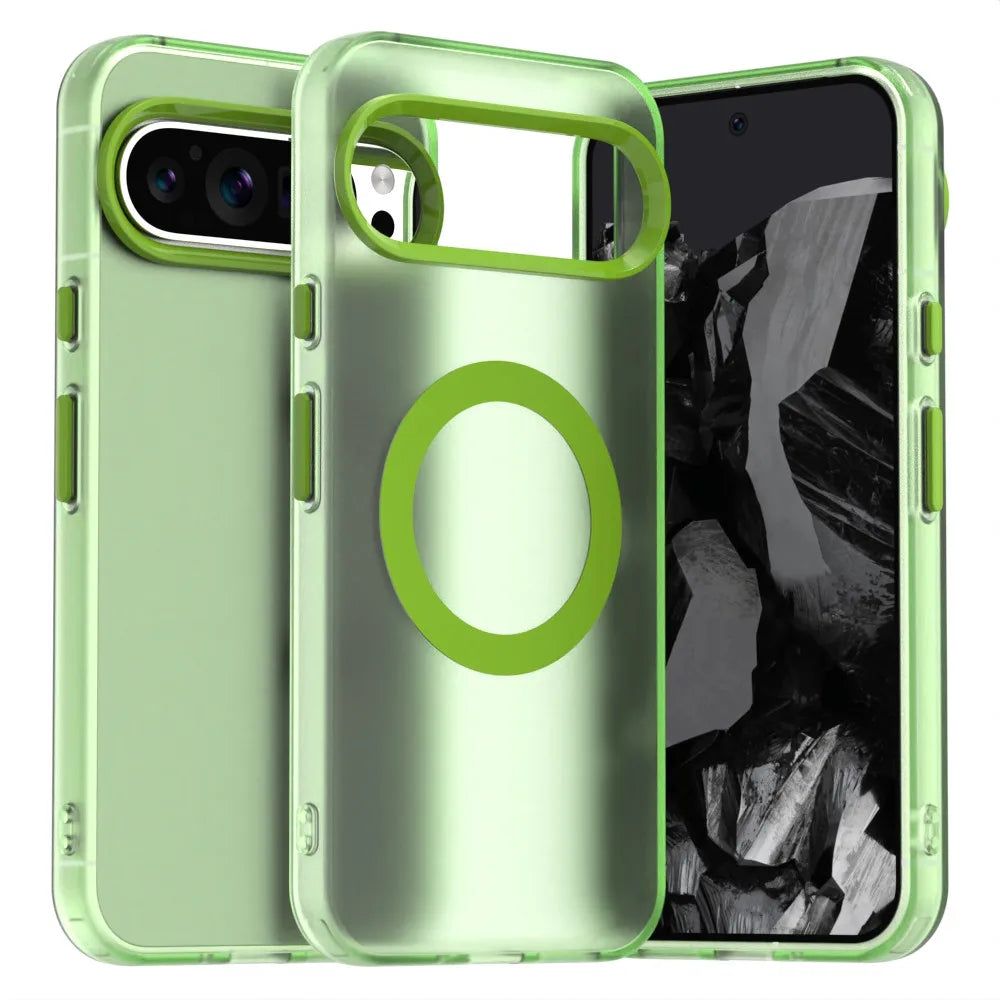Matte Clear Magnetic Armor Case For Google Pixel Pro Shockproof