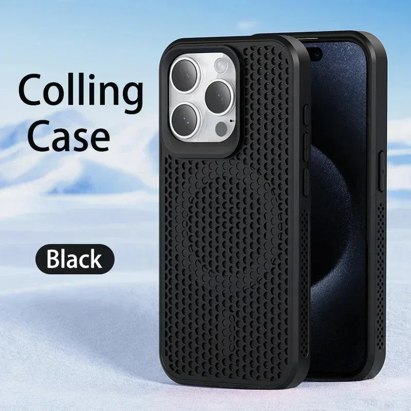 Premium Cooling Heat-Dissipation Magnetic Phone Case for iPhone – With Anti-Scratch Protection