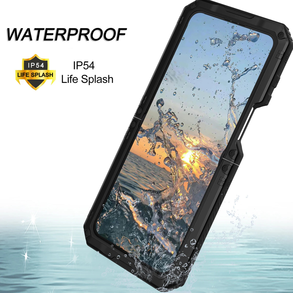 Heavy Duty Armor Aluminum Case With Kickstand For Samsung Galaxy Fold Flip