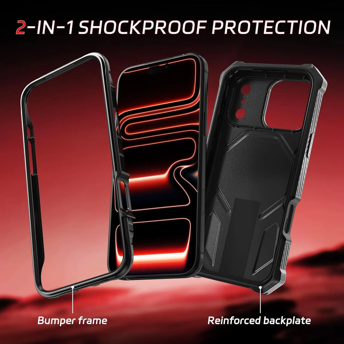 Elite Magnetic Kickstand Shield Case