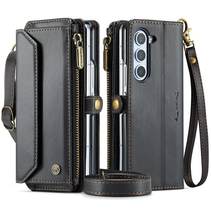 Luxury RFID Blocking Leather Wallet Case With Pen Holder For Samsung Galaxy Z Fold