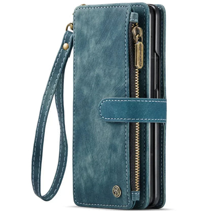 Vintage Leather Wallet Case with S Pen Holder for Samsung Galaxy Z Fold