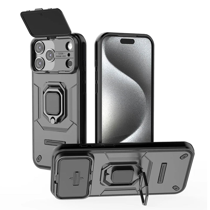 StealthArmor Camera Cover Ring Stand Case – Flip Lens Protector, Shock ...
