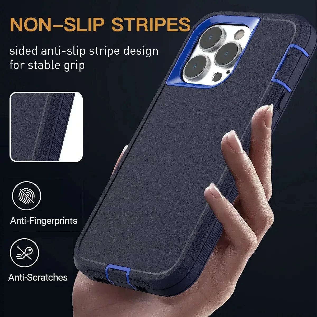 Vanguard Triple Layer Defense Rugged Armor Case For iPhone Series