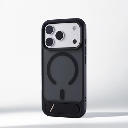 Aegis Matte Magnetic Armor Case With Integrated Stand For iPhone Protection