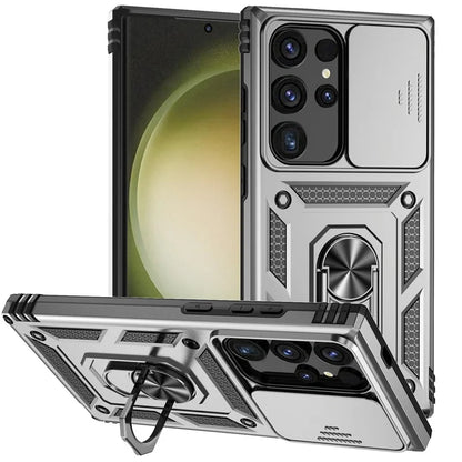 Ultra Shield Magnetic Slide Lens Armor Case for Samsung Galaxy S25 Series