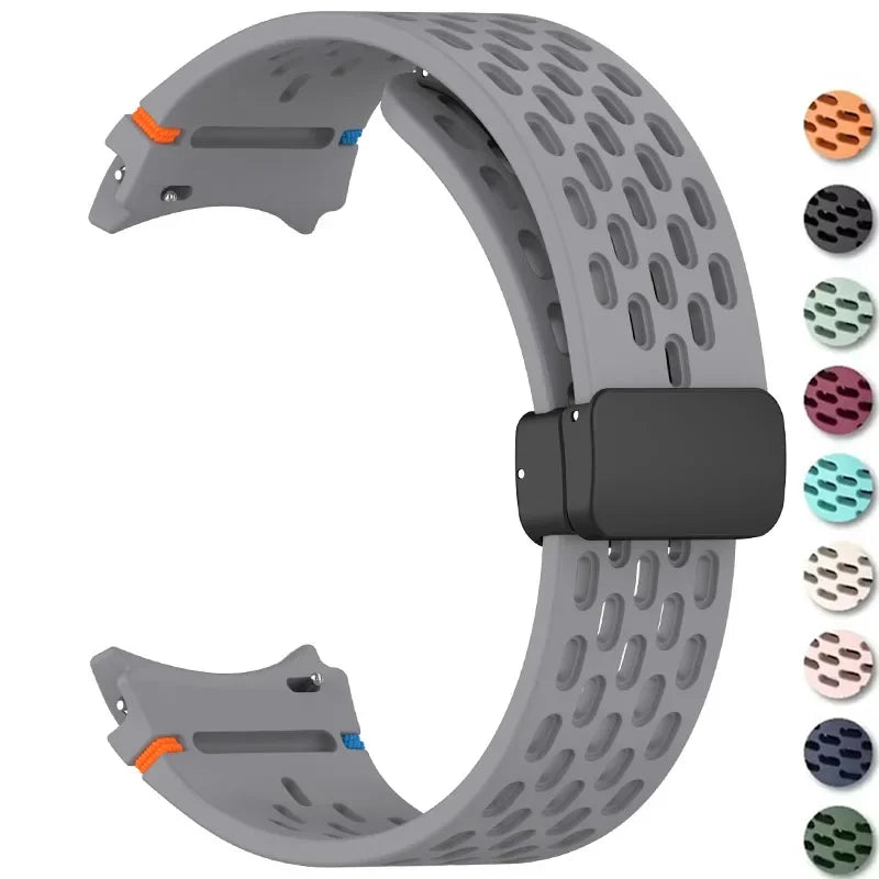 AeroFlex Magnetic Silicone Samsung Watch Band – Breathable Sport Fit