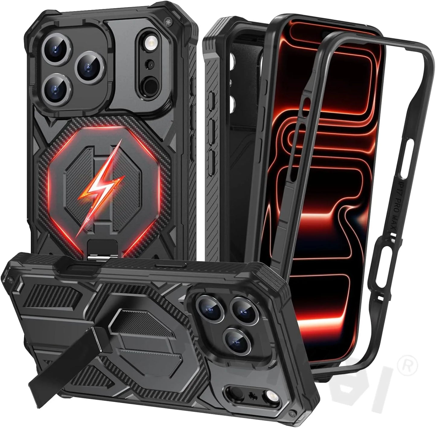 Elite Magnetic Kickstand Shield Case