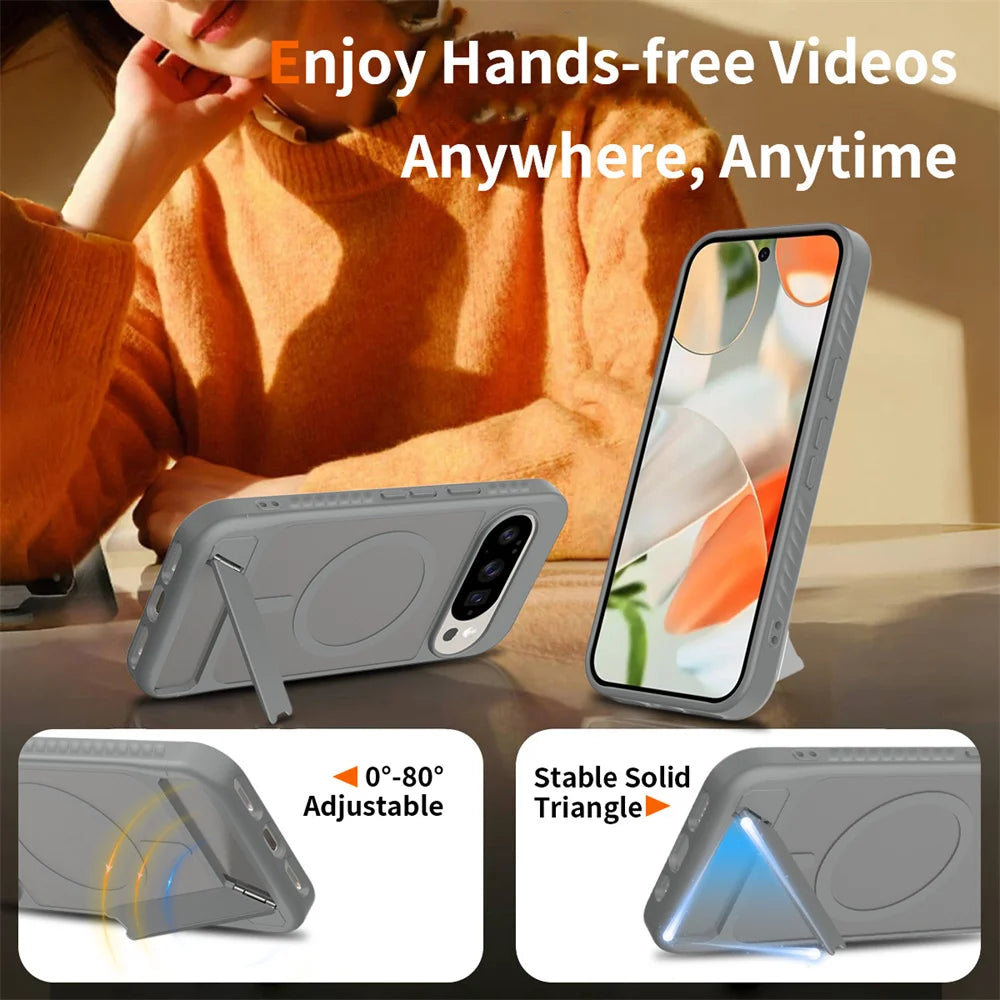 AeroShield Magnetic Google Pixel Armor Case – Anti-Yellow Clear Airbag Protection