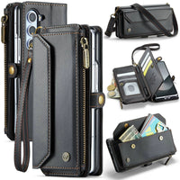 Luxury RFID Blocking Leather Wallet Case With Pen Holder For Samsung Galaxy Z Fold