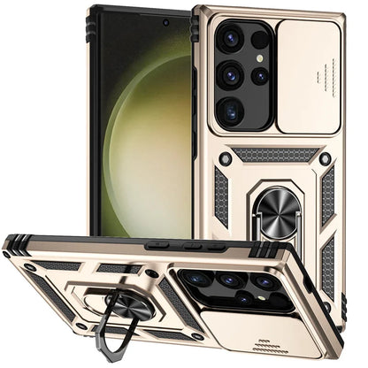 Ultra Shield Magnetic Slide Lens Armor Case for Samsung Galaxy S25 Series