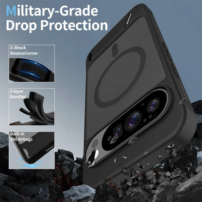 AeroShield Magnetic Google Pixel Armor Case – Anti-Yellow Clear Airbag Protection