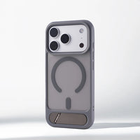 Aegis Matte Magnetic Armor Case With Integrated Stand For iPhone Protection