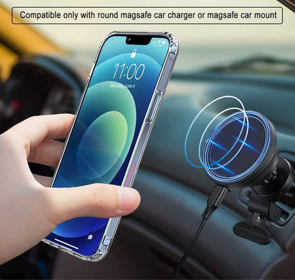 Velora Clear Magnetic Kickstand Shock Grip Protective Phone Case For iPhone