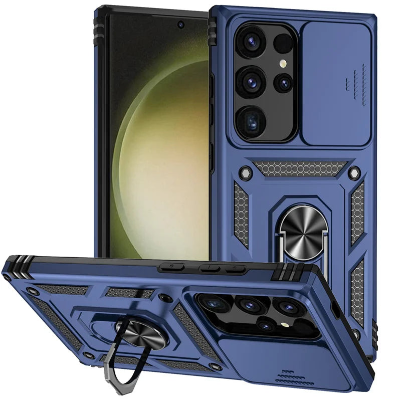 Ultra Shield Magnetic Slide Lens Armor Case for Samsung Galaxy S25 Series