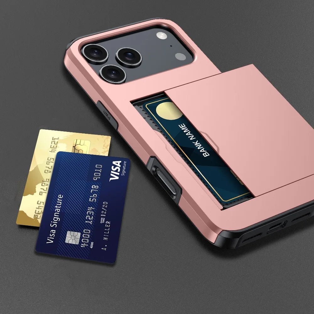 ArmourShield Magnetic Wallet Armor Shockproof Card Holder for iPhone Case - The Armour Case