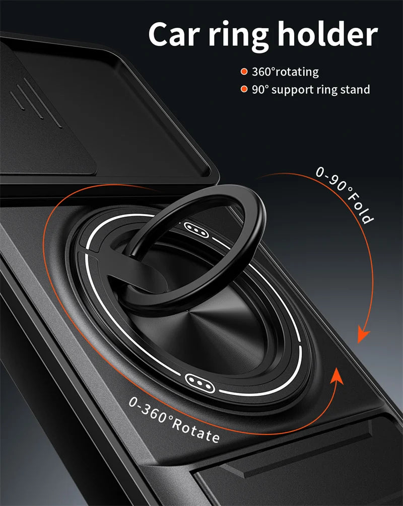 Ultimate Samsung Galaxy Armor Magnetic Stand Ring Case – Rugged Lens Protection
