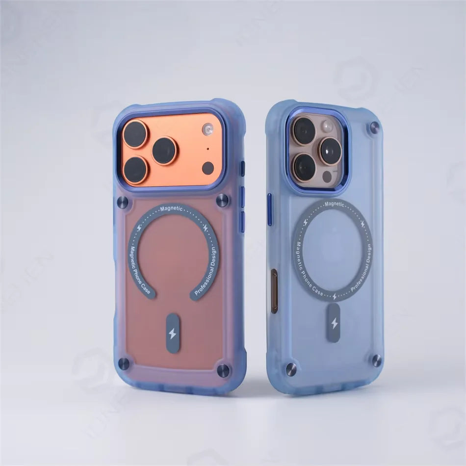 Sentinel Frosted Magnetic Slim Shockproof Case Built For Everyday iPhone Protection