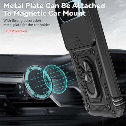 ArmorGuard Heavy-Duty Protection Magnetic Ring Shield Google Pixel Case