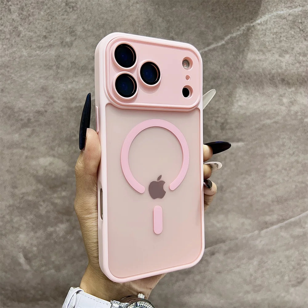 Translucent Matte Wireless Charging iPhone Protection Case