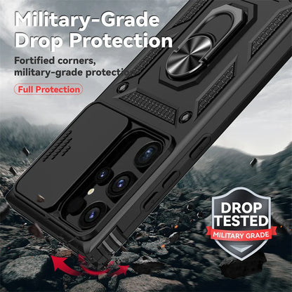 Ultra Shield Magnetic Slide Lens Armor Case for Samsung Galaxy S25 Series