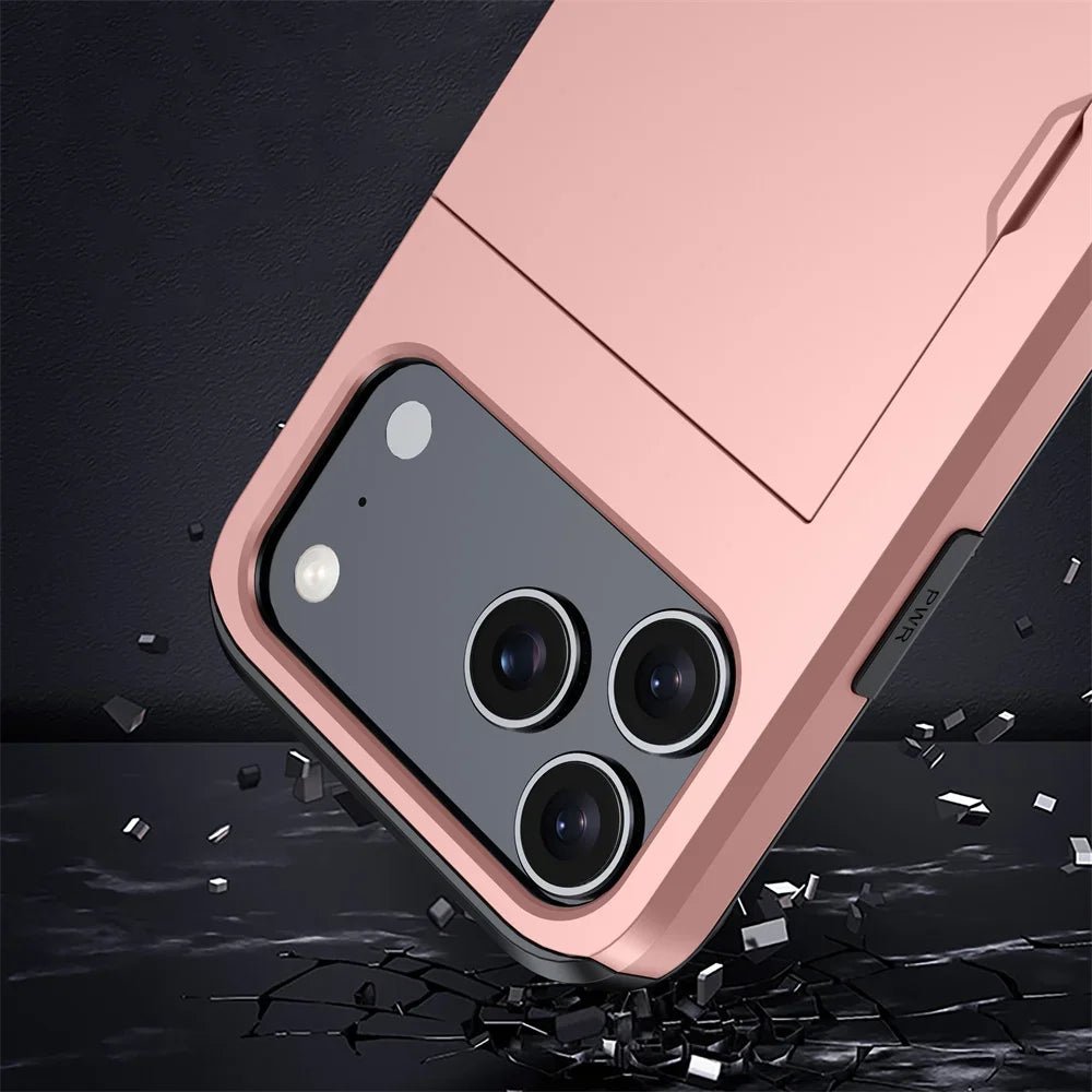 ArmourShield Magnetic Wallet Armor Shockproof Card Holder for iPhone Case - The Armour Case