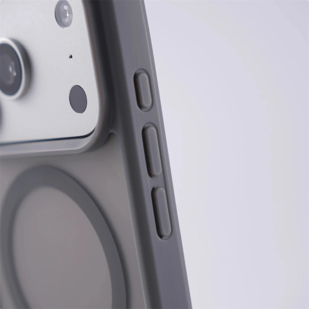 Aegis Matte Magnetic Armor Case With Integrated Stand For iPhone Protection