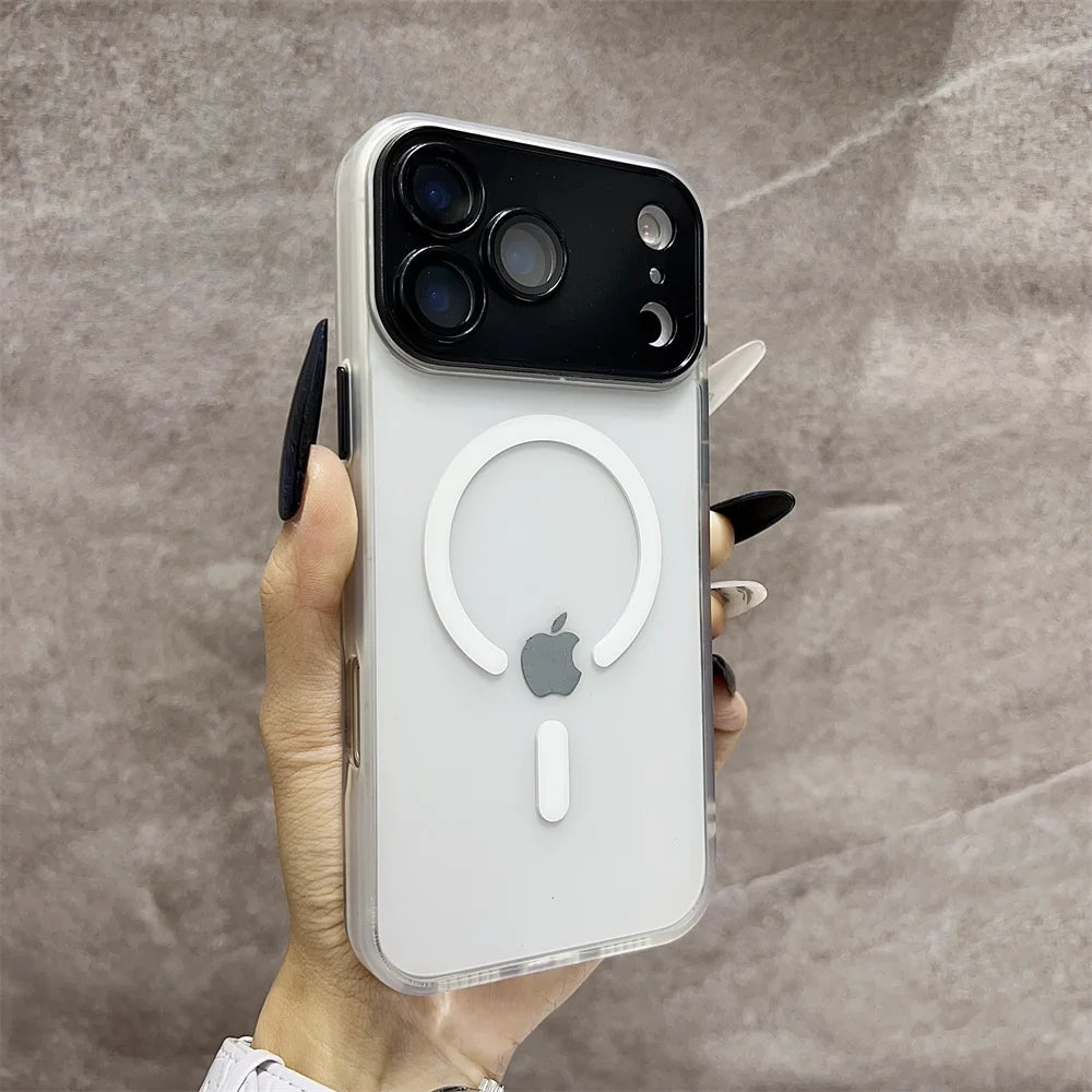 Translucent Matte Wireless Charging iPhone Protection Case