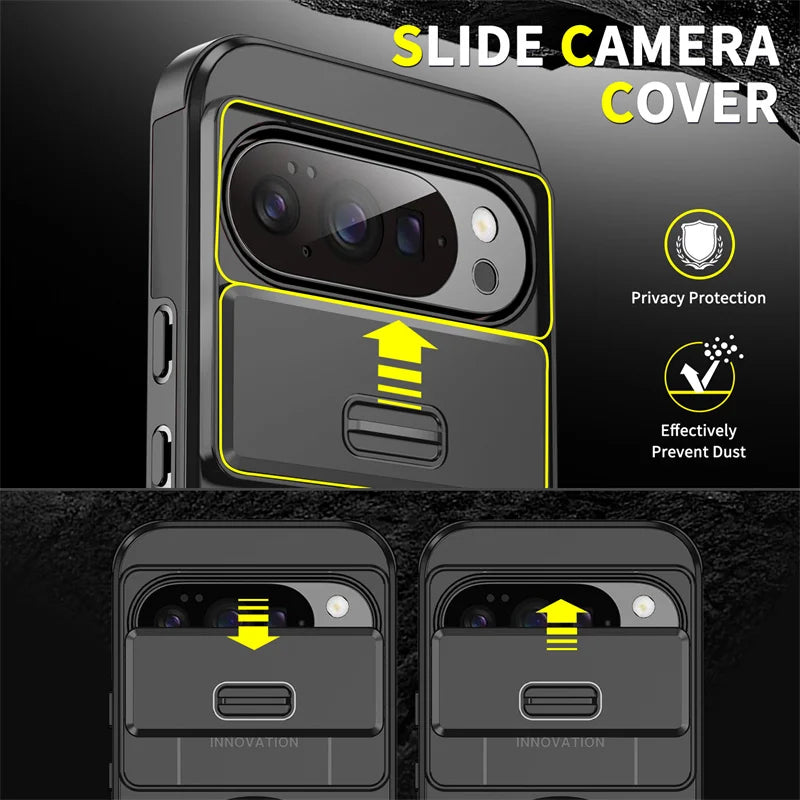 ArmorVault Google Pixel Pro Magnetic Ring Stand Shield Case Full Protection