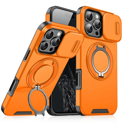 Heavy Duty Rugged Stand Slide Camera iPhone Case