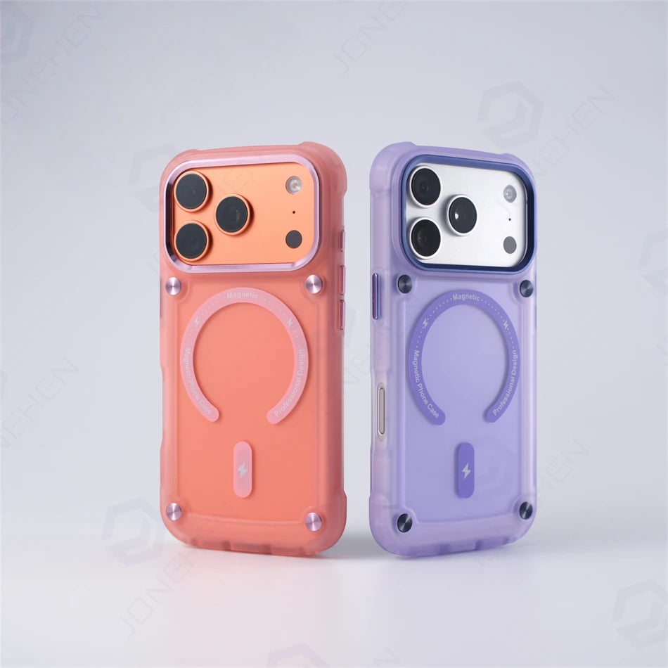 Sentinel Frosted Magnetic Slim Shockproof Case Built For Everyday iPhone Protection