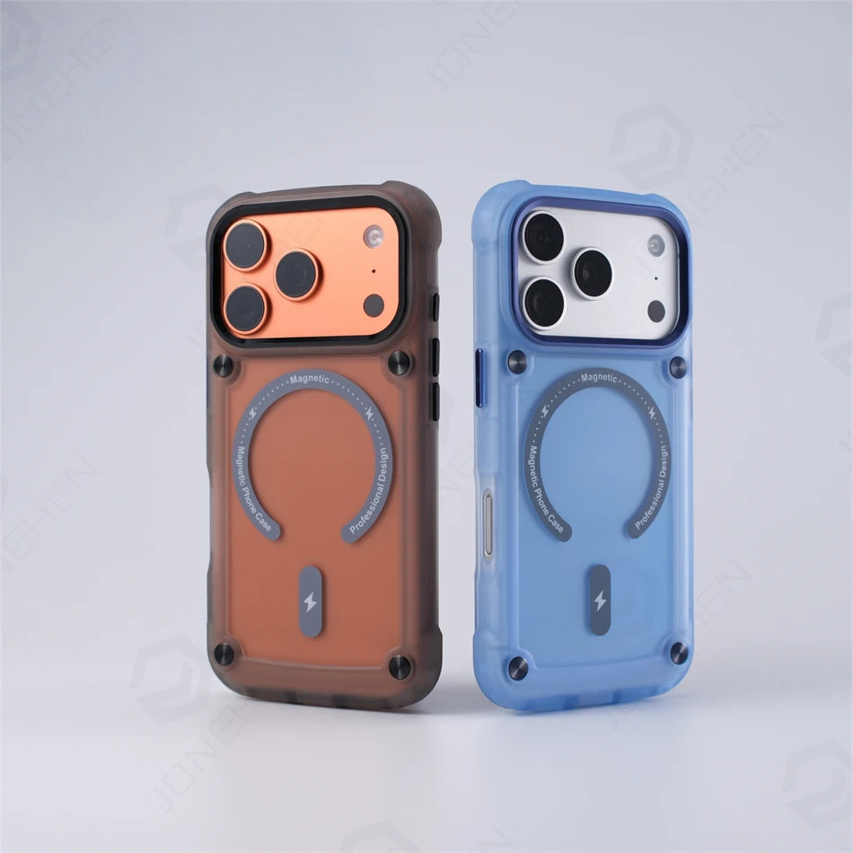 Sentinel Frosted Magnetic Slim Shockproof Case Built For Everyday iPhone Protection