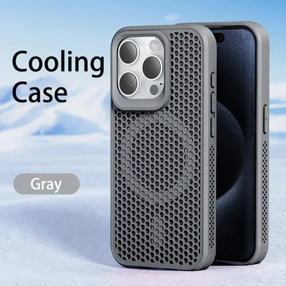 Premium Cooling Heat-Dissipation Magnetic Phone Case for iPhone – With Anti-Scratch Protection