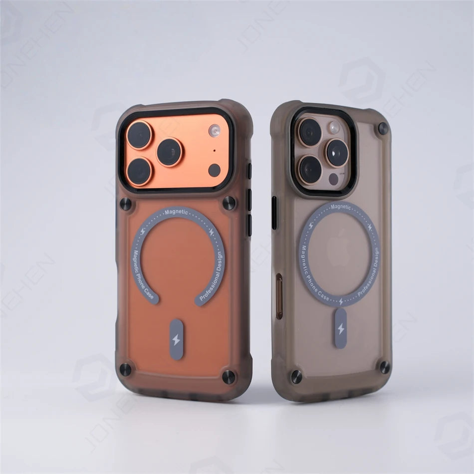Sentinel Frosted Magnetic Slim Shockproof Case Built For Everyday iPhone Protection