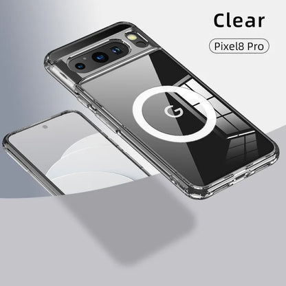 AeroShield Magnetic Pixel Armor Google Pixel Case – Anti-Yellow Clear Airbag Protection