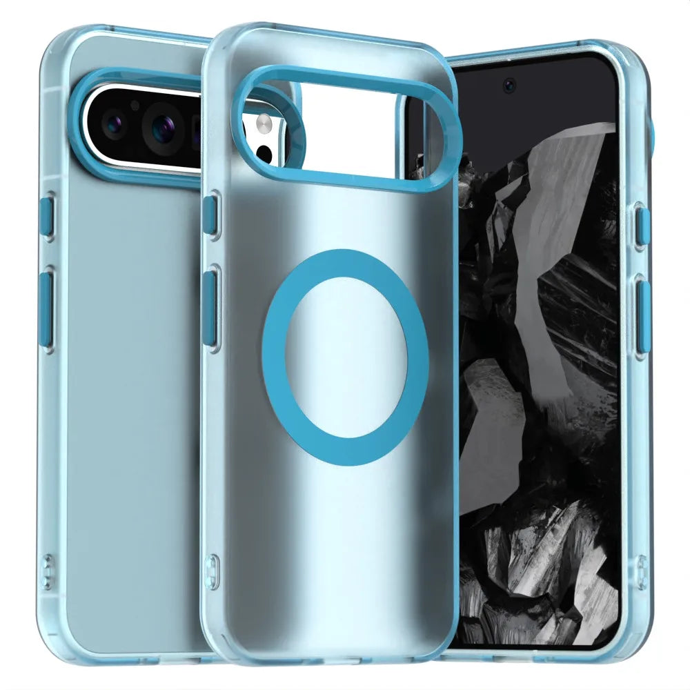 Matte Clear Magnetic Armor Case For Google Pixel Pro Shockproof