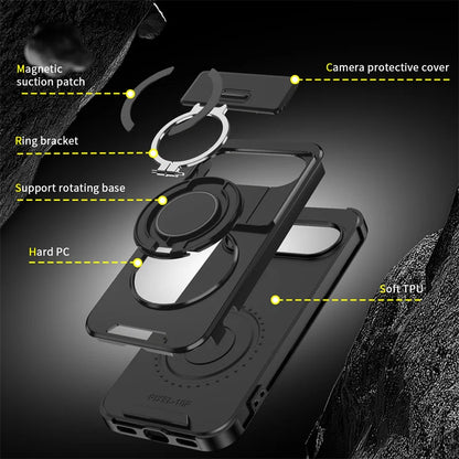 ArmorVault Google Pixel Pro Magnetic Ring Stand Shield Case Full Protection